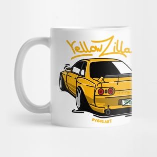 Stance Skyline R32 Cartoon Style godzilla Mug